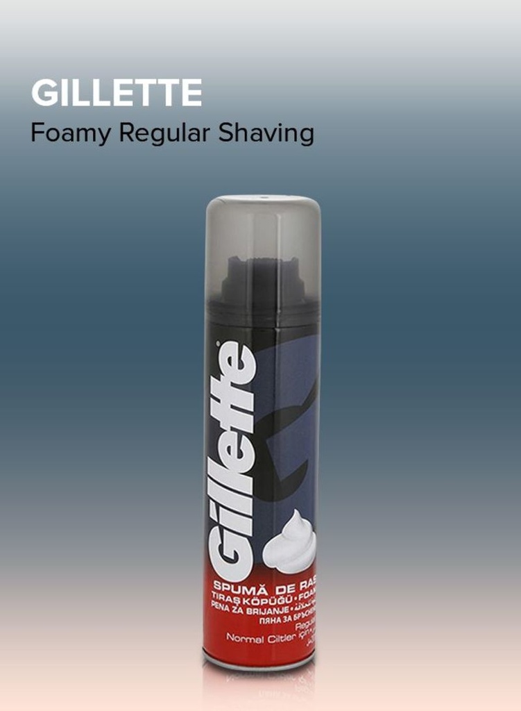 [3014260228743] Gillette Shave Foam 200ml Regular