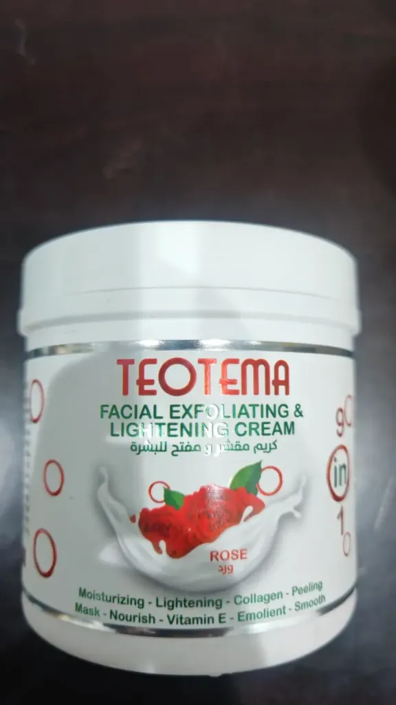 Teotema Facial Exfoliating & lightening Cream 9in1 Rose 500ml