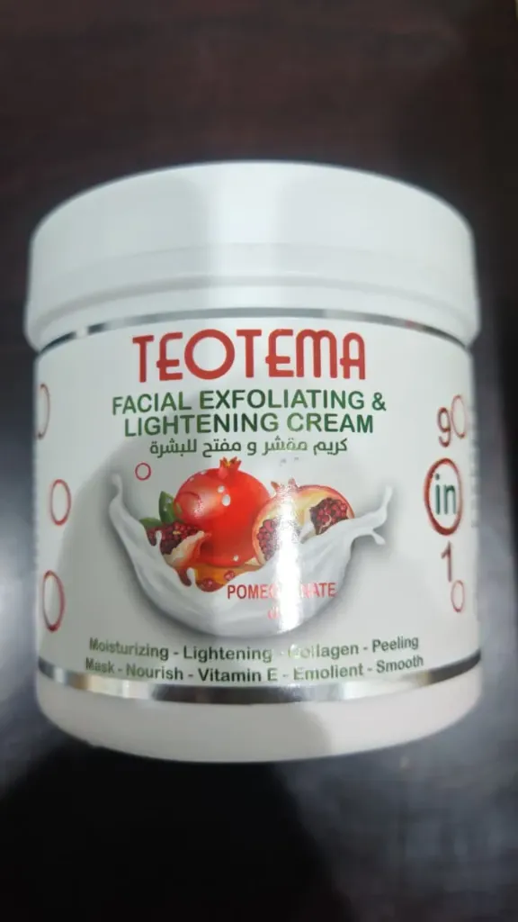 Teotema Facial Exfoliating & Lightening Cream 9in1 Pomegranate 500ml