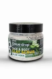 Blue Drop Face & Body Clay Scrub Aloe Vera 480ml