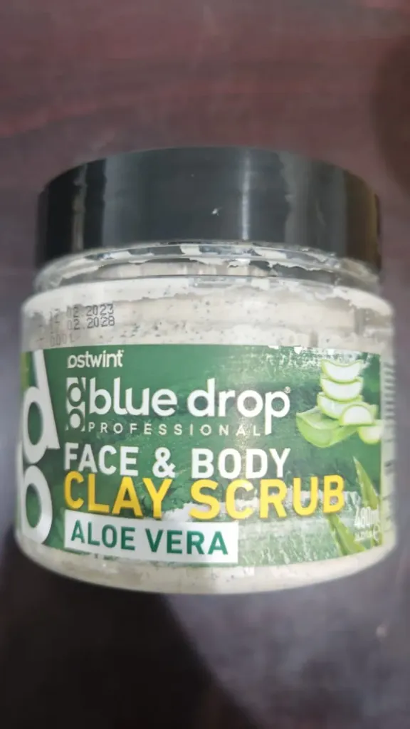 Blue Drop Face & Body Clay Scrub Aloe Vera 480ml
